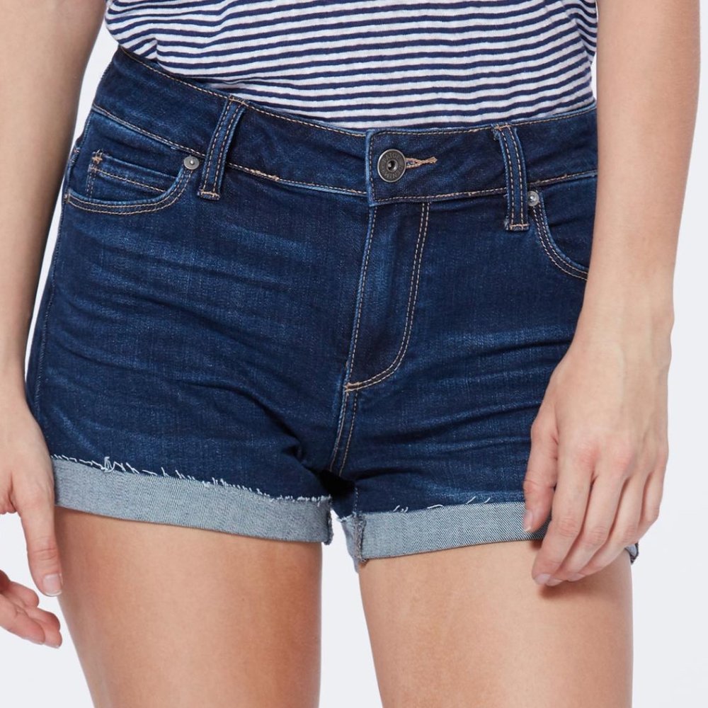Paige Jimmy Jimmy denim short raw hem 29